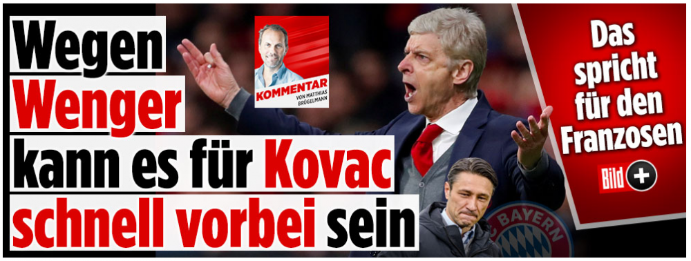 ULTIMA ORA: Kovac, pe punctul de a fi dat afara de Bayern! BILD anunta ca Wenger e prima varianta_1