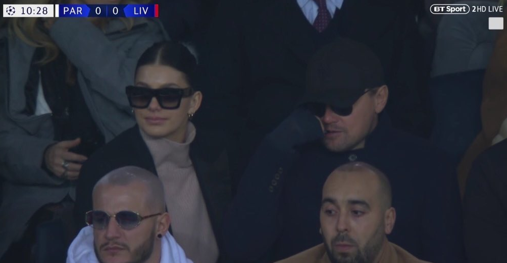 Aparitie de Oscar aseara la PSG - Liverpool: Leonardo Di Caprio, cu ochelari de soare ca sa nu fie recunoscut :)_2
