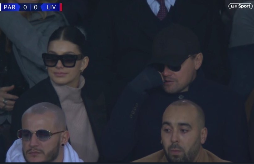 Aparitie de Oscar aseara la PSG - Liverpool: Leonardo Di Caprio, cu ochelari de soare ca sa nu fie recunoscut :)_3