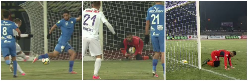 Gafa COLOSALA la FC Arges - Pandurii! Ce a putut sa faca portarul la un sut banal! FOTO_2