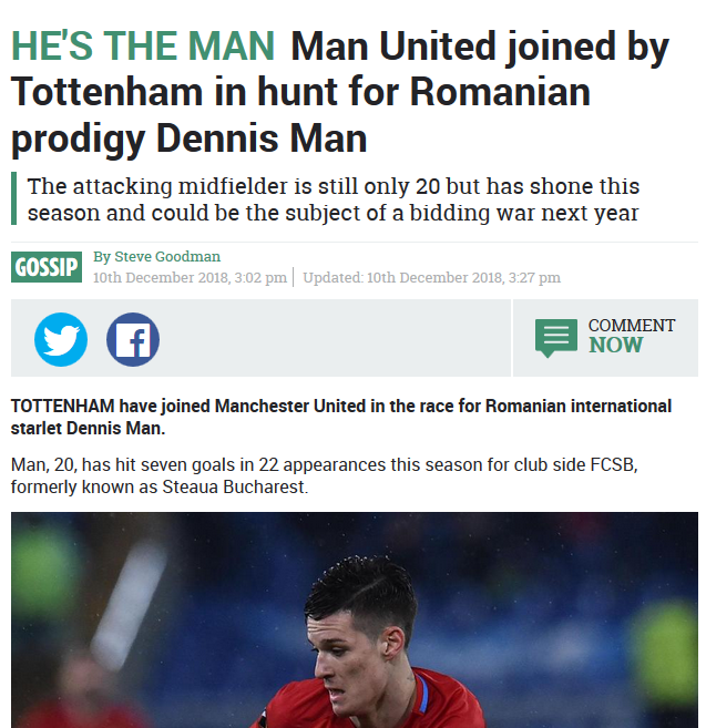 "He's the MAN!" Englezii anunta LUPTA in Premier League pentru starul de la FCSB! Echipele care intra in licitatie pentru Dennis Man_1