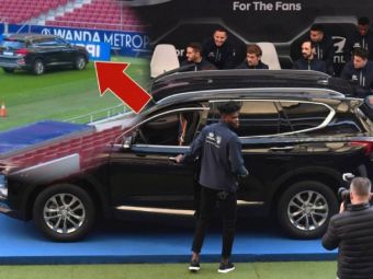 
	Un jucator de la Atletico a comis-o: a primit masina gratis din partea sponsorului, dar cateva secunde mai tarziu s-a oprit in reclame cu ea. VIDEO
