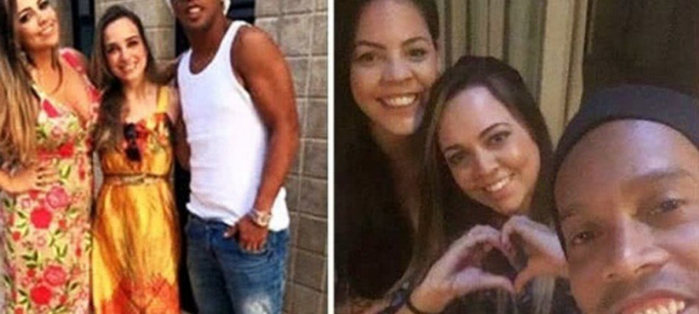 Sa iubesti doua femei... :)) Ronaldinho s-a impacat cu cele doua iubite ale sale si vor petrece Revelionul impreuna! Cum arata Beatriz si Priscilla: FOTO