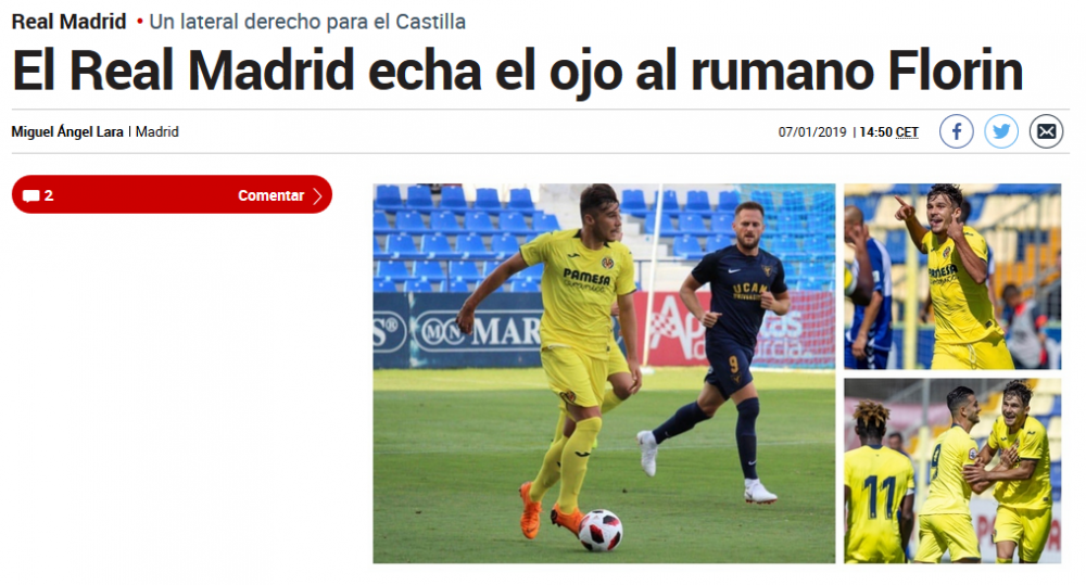 Transfer BOMBA anuntat de Marca! Real Madrid vrea sa transfere un jucator de la nationala U21 a Romaniei_1