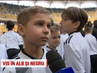 
	La zero grade, zeci de copii au ocupat Arena Nationala! Vor sa ajunga la Juventus si sa-l cunoasca pe Ronaldo
