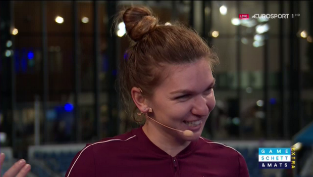 
	Simona Halep a venit in SLAPI la emisiunea lui Mats Wilander: &quot;Azi am vorbit cam mult, nu ma pot schimba&quot; FOTO

