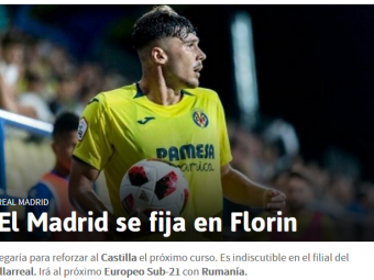 
	&quot;Real Madrid il cumpara pe Florin!&quot; Anuntul facut pe prima pagina de spanioli! Romanul care ajunge la campioana Europei
	&nbsp;
