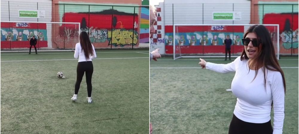 Am jucat fotbal pentru prima data in viata mea Starleta Mia Khalifa a dat fotbalul american pe sportul rege! Cum s-a descurcat :) VIDEO