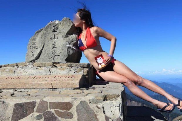 Gigi WU, modelul care se catara in bikini pe munti, a murit dupa ce a cazut intr-o rapa. FOTO_18
