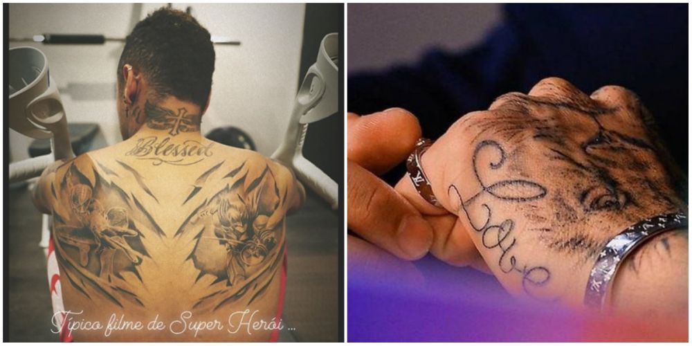O noua accidentare, un nou tatuaj! Neymar si-a facut un desen IMENS cu supereroi pe spate! FOTO_21
