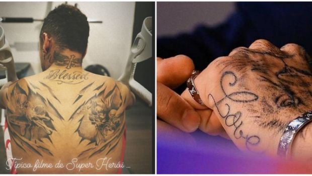 
	O noua accidentare, un nou tatuaj! Neymar si-a facut un desen IMENS cu supereroi pe spate! FOTO
