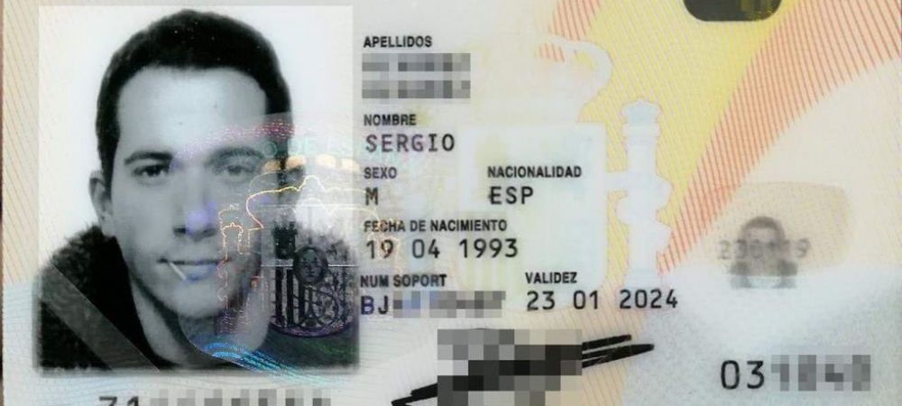 Sergio Alvarez Carte de identitate