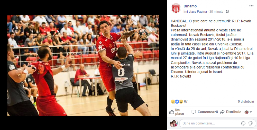 TRAGEDIE la Dinamo: fostul jucator al echipei s-a impuscat in fata casei si n-a mai putut fi salvat! Anunt cutremurator_1