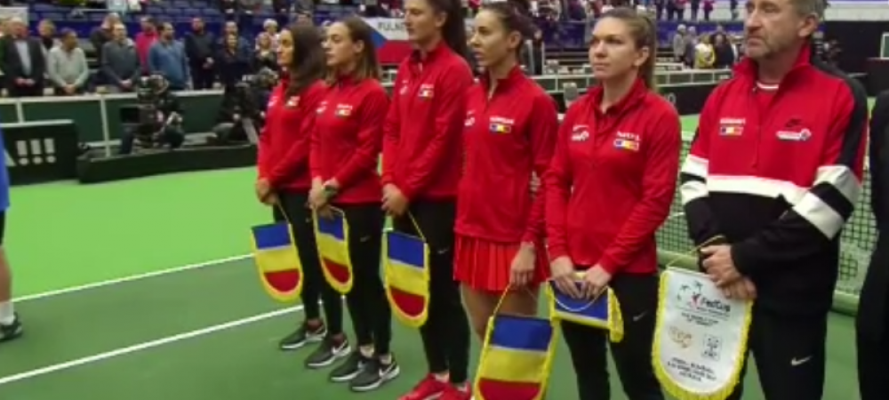 Simona Halep fed cup Karolina Pliskova Mihaela Buzarnescu Romania - Cehia