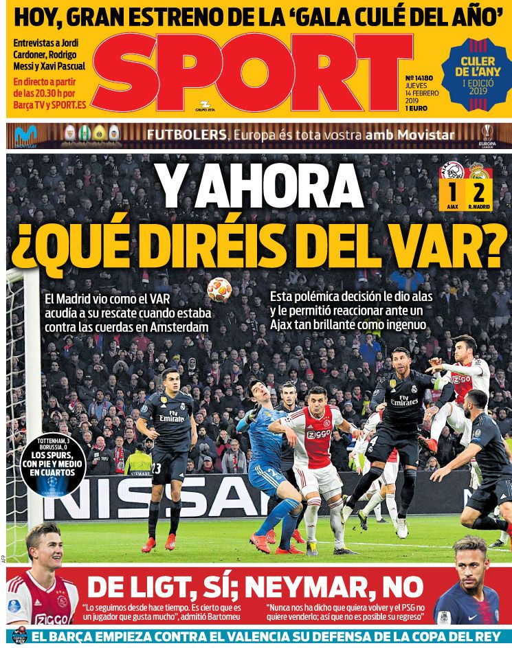 Catalanii sar la gatul UEFA dupa Ajax - Real Madrid! Ce spun de golul anulat de Skomina! Atac direct la Florentino Perez!_2