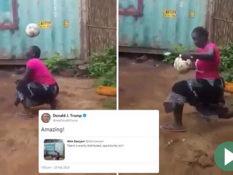 
	Chiar si Donald Trump i-a dat LIKE! O femeie din Africa jongleaza la fel ca Neymar! VIDEO FABULOS
