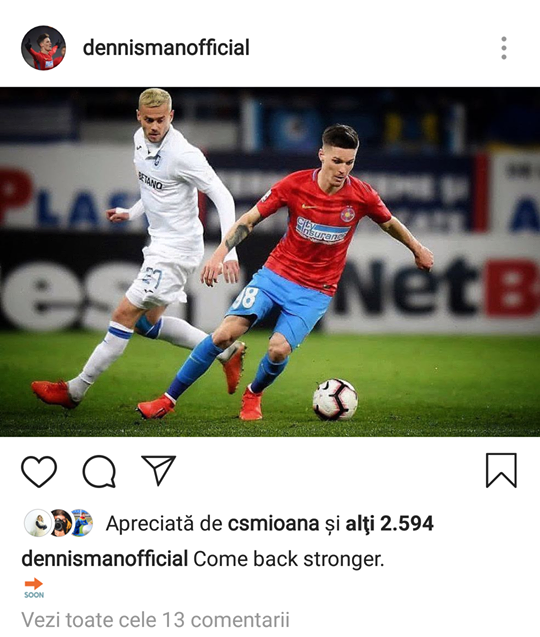 Dennis Man, SUSPENDAT drastic pentru eliminarea din derby-ul cu Craiova! Prima reactie a jucatorului_1
