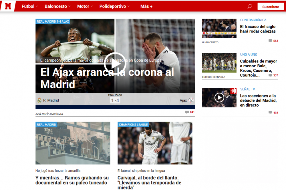 "Ajax DISTRUGE coroana Madridului" "4 luni de doliu!" Ce scriu Marca si AS dupa ce Real a fost SPULBERATA de Ajax_1