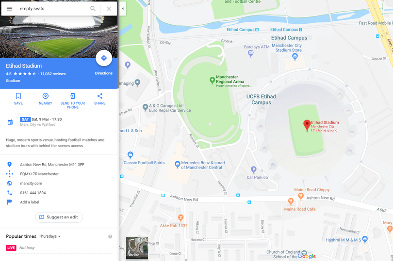 Fanii lui Manchester City sunt revoltati! Ce se intampla daca incerci sa cauti ASTA in Google Maps_1
