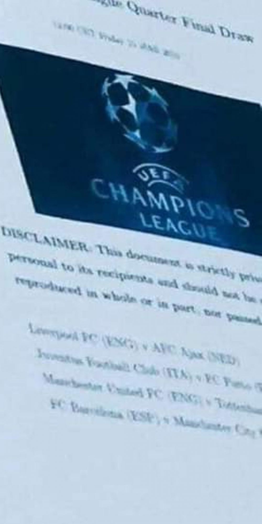 SPOILER ALERT! Tragerea la sorti Champions League a ajuns pe net! Ce meciuri a simulat UEFA. FOTO_1