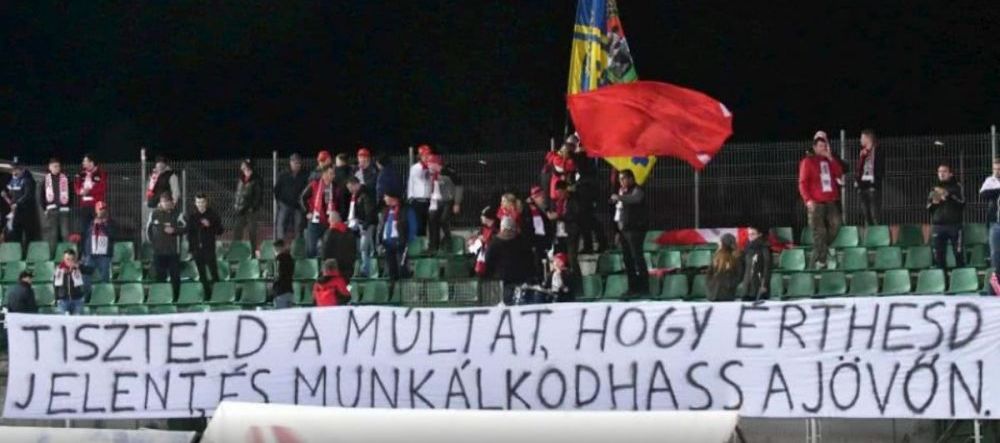 SEPSI - CRAIOVA 0-1 | Bannerul afisat de fanii lui Sepsi in "Ziua Maghiarilor de Pretutindeni"! Ce inseamna mesajul in maghiara al suporterilor FOTO_1