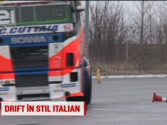 
	Un italian a facut drifturi cu Tirul la Timisoara! Vrea sa-l plimbe pe Ronaldo cand se intoarce in Italia
