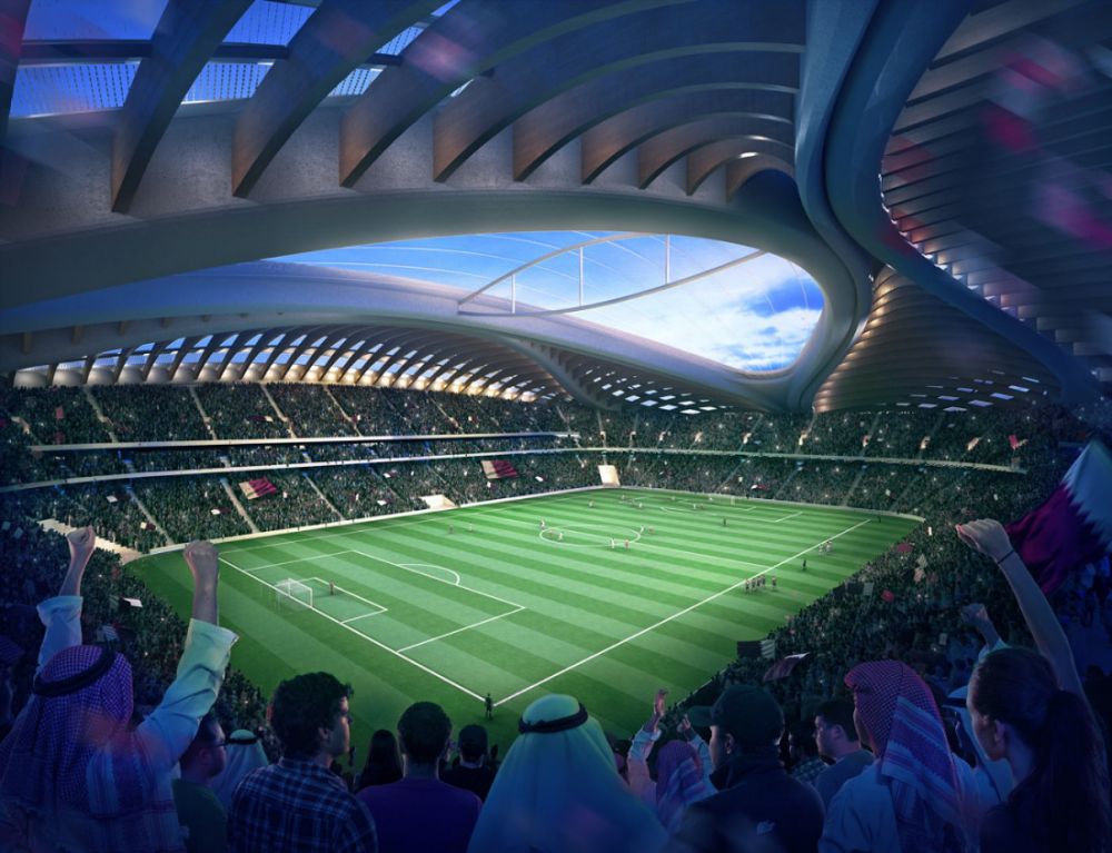 Gazonul de pe un stadion din Qatar, instalat in TIMP RECORD! Cum arata arena de LUX pentru CM 2022. VIDEO_4