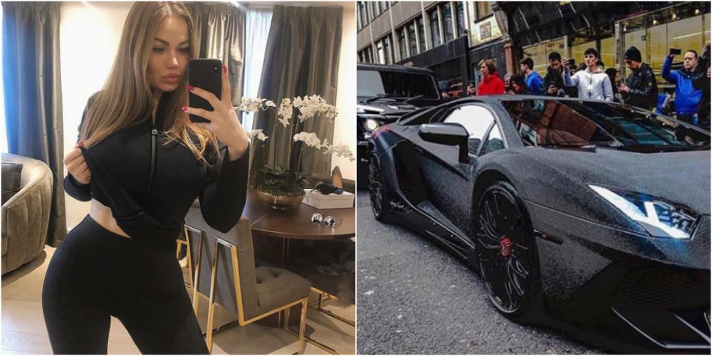 Cine e moldoveanca bomba sexy care a blocat o strada din Londra cu Lamborghiniul sau decorat cu 2 milioane de cristale Swarovski! VIDEO_1