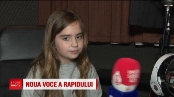Fata lui Pancu are talent si vrea sa cante imnul Rapidului pe stadion: 