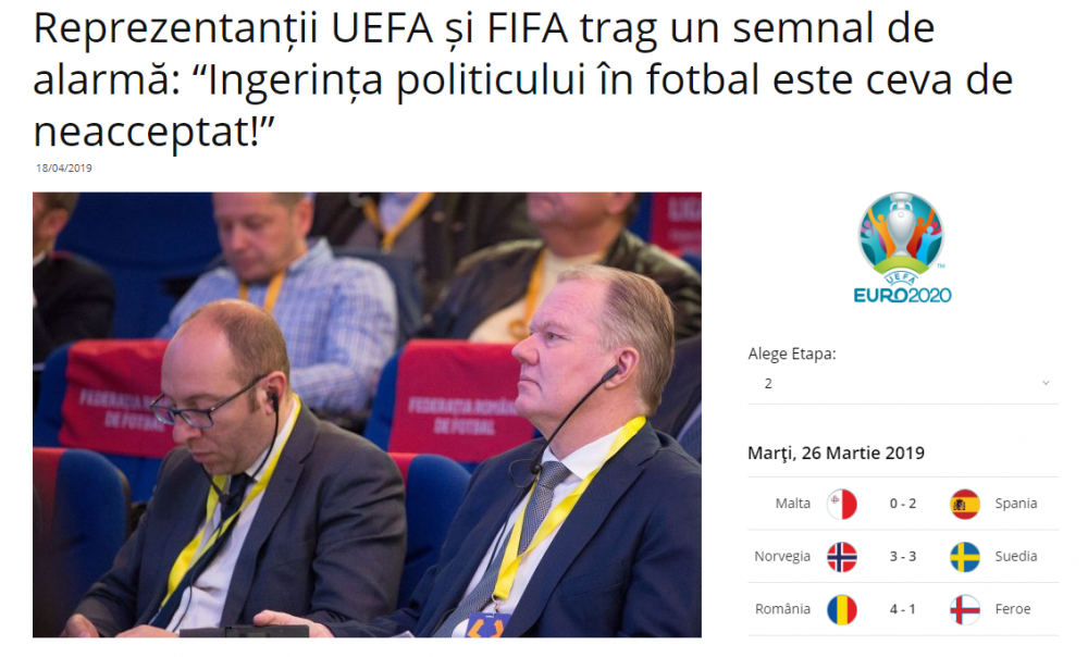 FIFA si UEFA avertizeaza: Romania poate iesi din fotbal!!! Mesajul de ultima ora postat de FRF: "Asa ceva este de neacceptat"_1