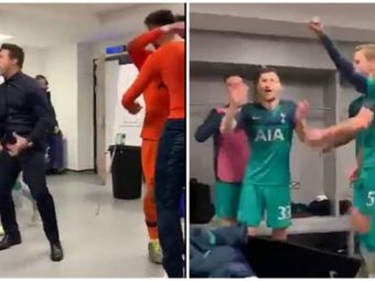 
	Imagini FABULOASE in vestiarul lui Tottenham dupa ce a eliminat-o pe Manchester City! Pochettino a copiat bucuria indecenta a lui Simeone! VIDEO

