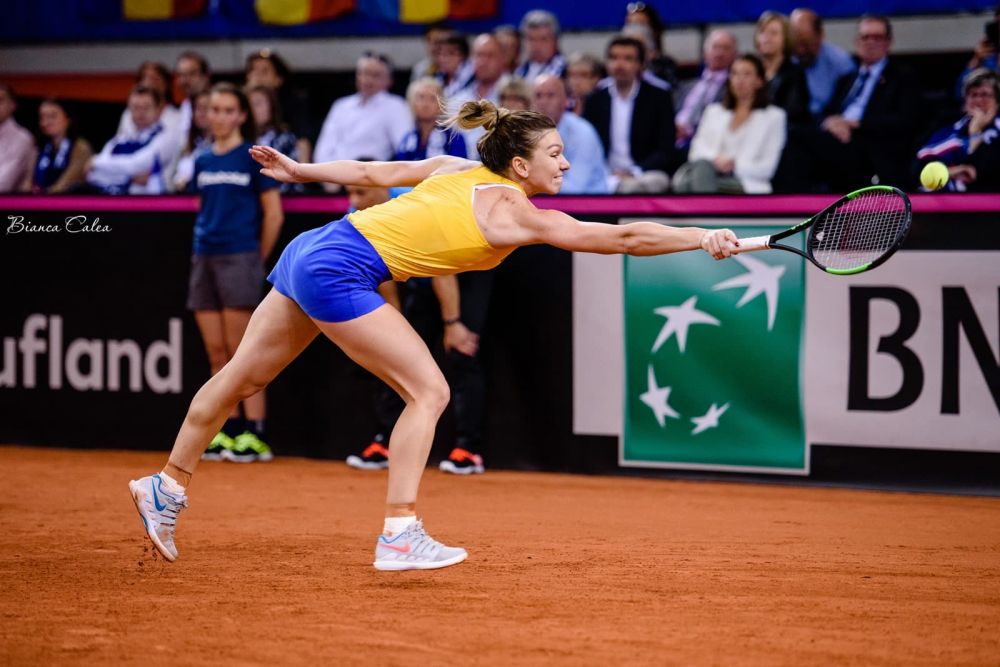 GALERIE FOTO: Simona Halep i-a adus Romaniei primul punct in meciul pentru finala Fed Cup_13