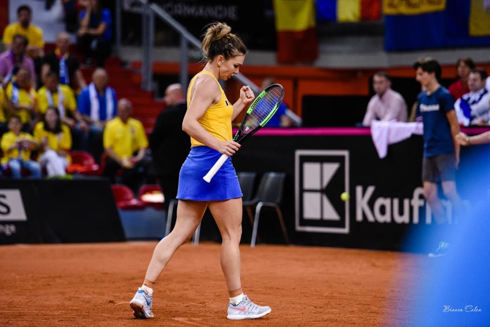 GALERIE FOTO: Simona Halep i-a adus Romaniei primul punct in meciul pentru finala Fed Cup_19
