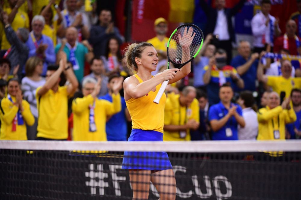 GALERIE FOTO: Simona Halep i-a adus Romaniei primul punct in meciul pentru finala Fed Cup_4