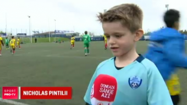 Pintilii spera ca fiul sau sa-l depaseasca si sa ajunga la Barcelona! Pustiul are 6 ani: &quot;Messi e preferatul meu&quot;. VIDEO
