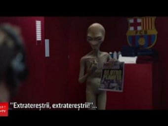 
	Un extraterestru a ajuns nervos in vestiarul Barcelonei :) Ce mesaj a avut pentru jucatori VIDEO
