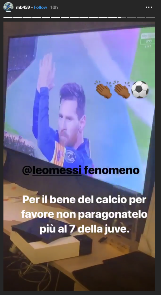 Balotelli, atac direct la Cristiano Ronaldo! "Va rog sa nu mai faceti asta!" Ce a postat italianul pe Instagram dupa golul lui Messi!_2