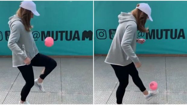 
	SIMONA HALEP MADRID | Lectie de fotbal predata de fostul lider mondial! Simona i-a uimit pe toti cu jongleriile ei | VIDEO
