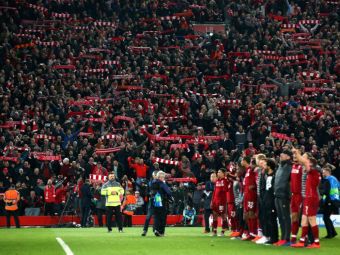 
	Imaginile ISTORICE de pe Anfield! Fanii lui Liverpool au cantat alaturi de jucatorii lui Jurgen Klopp! VIDEO

