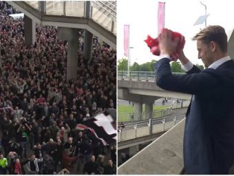 
	Imagini SENZATIONALE la Amsterdam! Fanii au cantat cu jucatorii in afara stadionului! Cum s-au despartit fanii lui Ajax de Frenkie de Jong! VIDEO
