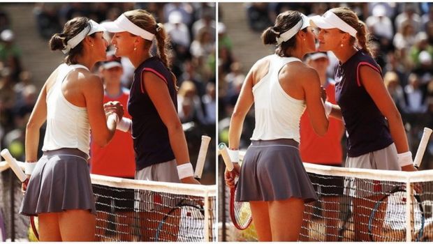 
	WTA ROMA 2019 | Victoria cu Romania le-a apropiat EXTREM de mult! Caroline Garcia si &quot;Kiki&quot; Mladenovic s-au SARUTAT dupa meciul din Italia. FOTO
