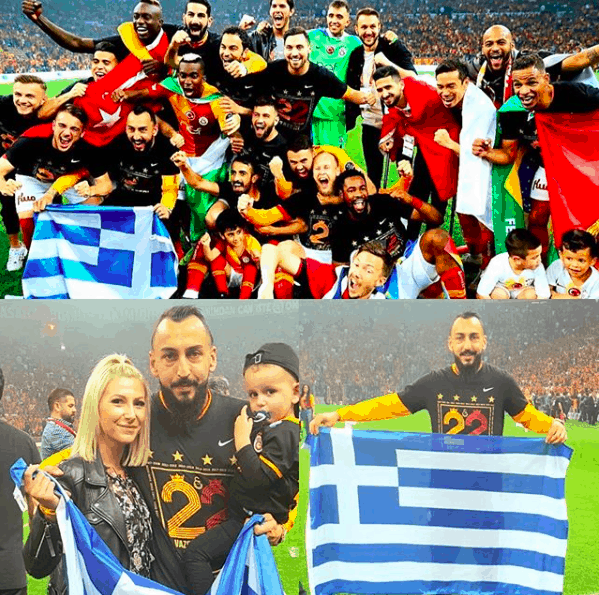 FOTO | Mitroglou a defilat cu steagul Greciei la sarbatoarea de titlu a lui Galatasaray! Turcii au cerut sa fie imediat expulzat_2