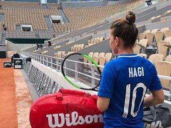 
	FOTO | Simona Halep, aparitie surpriza la primul antrenament de la Roland Garros! Mesaj special pentru Hagi

