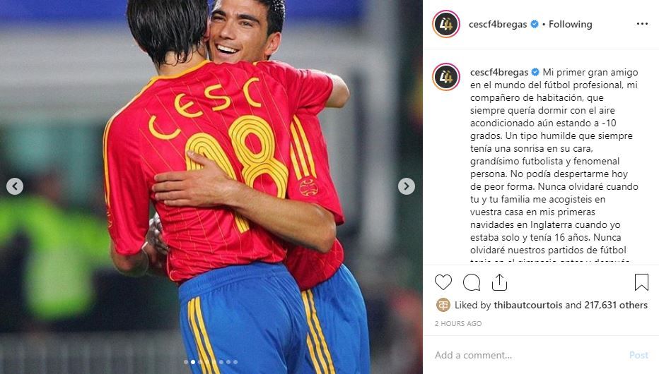 "Nu te voi uita niciodata! Te iubesc atat de mult!" Cesc Fabregas, mesaj emotionant pentru Jose Antonio Reyes!_2