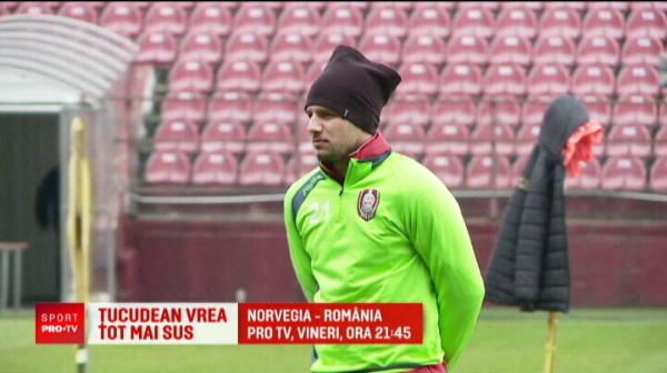 
	NORVEGIA - ROMANIA, VINERI 21:45 LA PRO TV | Tucudean o lasa pe CFR pentru un club din Vest! Meciul nationalei i-ar putea aduce transferul
