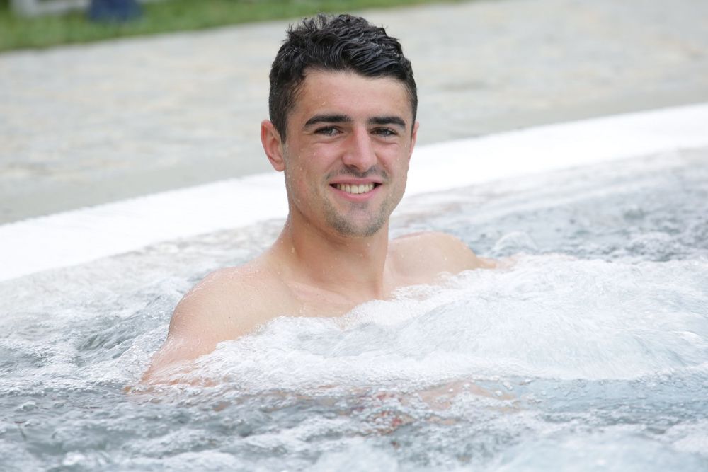 Romania U21, imagini de colectie. Antrenament in piscina si pe nisip pentru elevii lui Radoi in cantonamentul pentru EURO_10