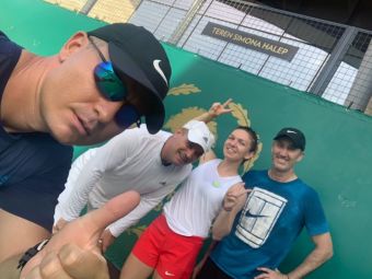 
	Simona Halep s-a antrenat cu Darren Cahill la Bucuresti! Cei doi, din nou impreuna pe terenul de tenis: VIDEO
