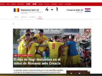 
	ROMANIA la EURO U21 | Presa internationala ii lauda pe tricolori: &quot;Hagi si Puscas au fost stelele Romaniei!&quot;
