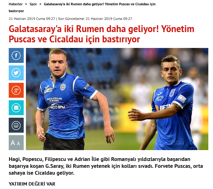 ROMANIA U21! George Puscas si Alexandru Cicaldau, doriti la PACHET de un club urias: "Afacere de 9 milioane euro!" _2