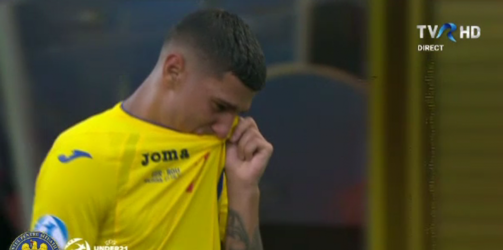 ROMANIA - GERMANIA 2-4 EURO U21 | Florinel Coman, in lacrimi la finalul partidei! Imagini dureroase surprinse dupa fluierul de final_2